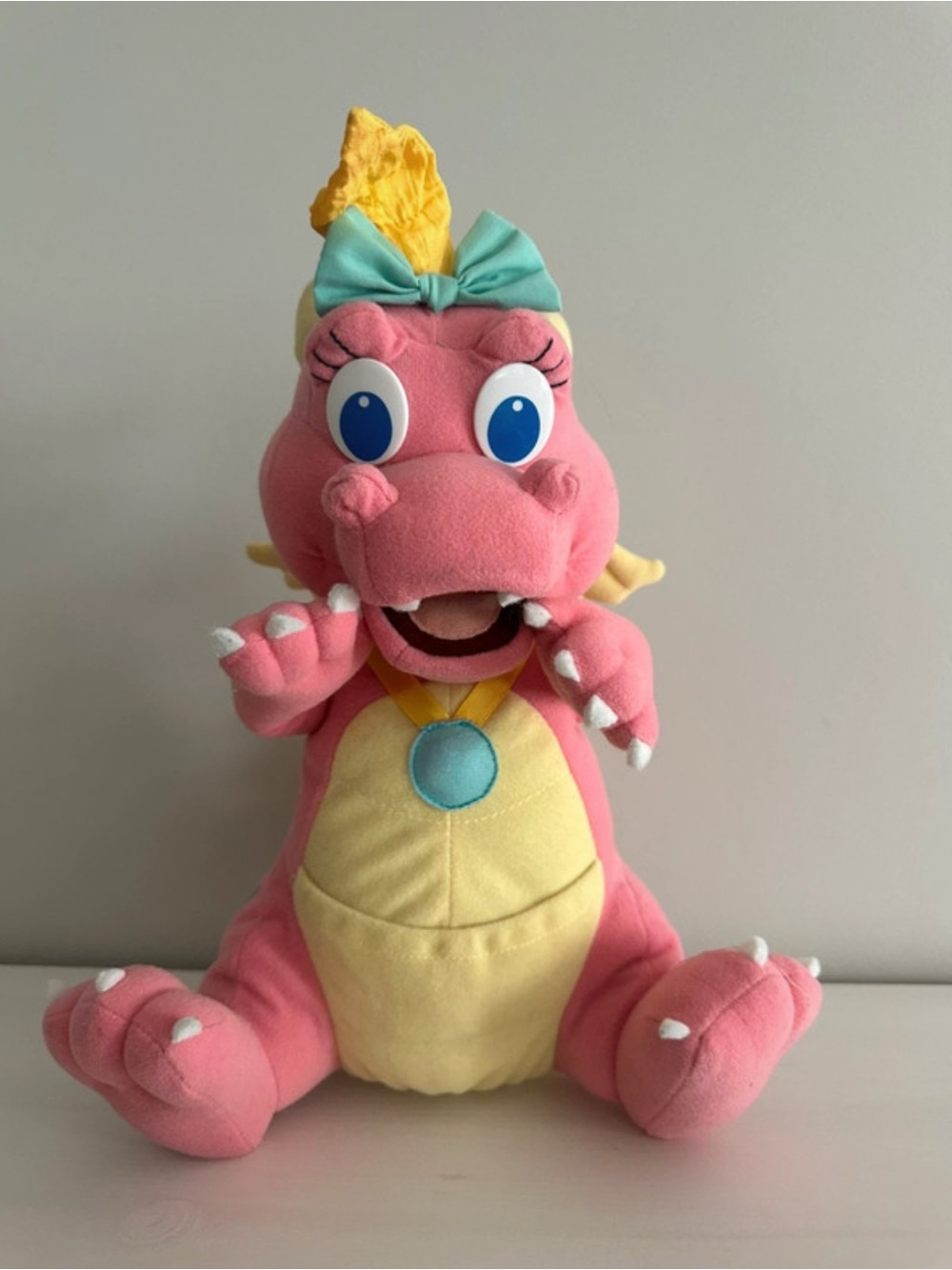 Vintage 1999 Playskool Dragon Tales Cassie Pink Dragon Plush